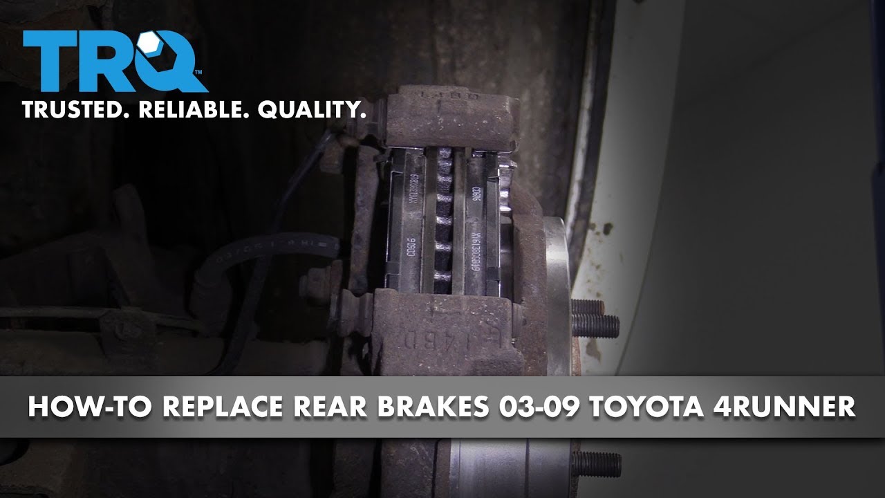 How to Replace Rear Brakes 200309 Toyota 4Runner 1A Auto