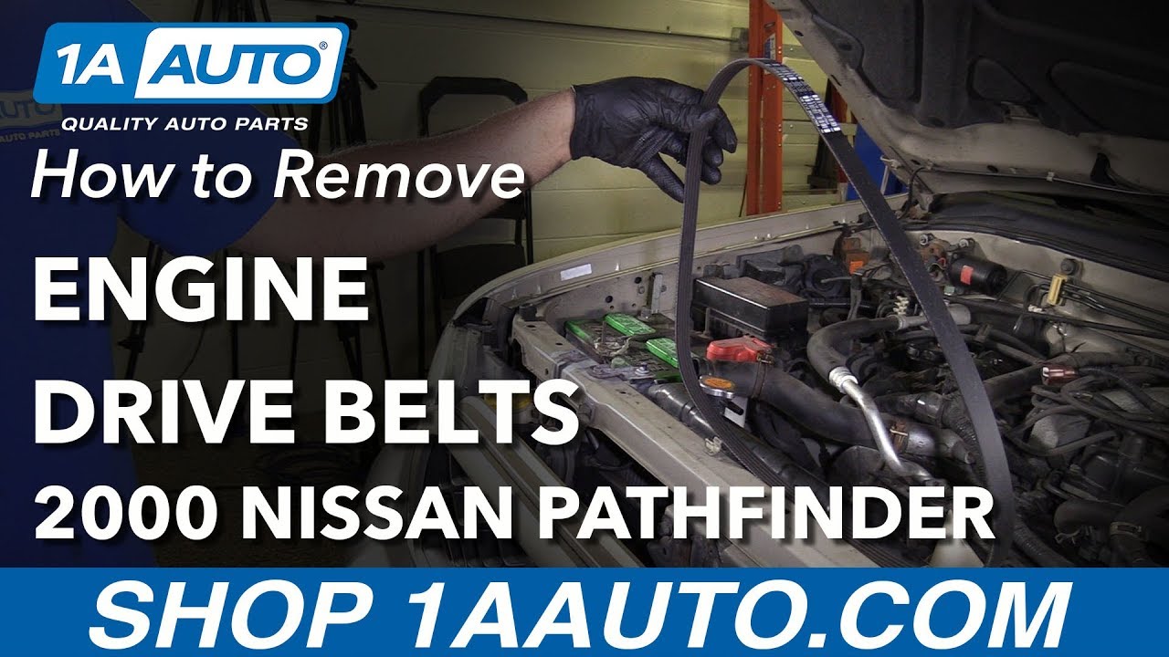 How to Replace Engine Drive Belts 19962004 Nissan Pathfinder 1A Auto