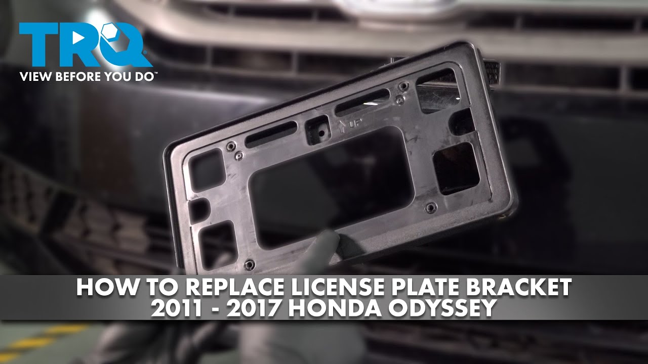 How to Replace License Plate Bracket 20112017 Honda Odyssey 1A Auto