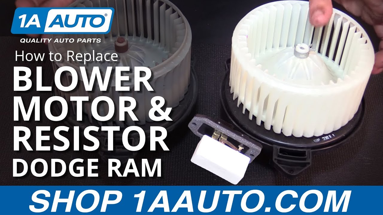 How to Replace Blower Motor and Resistor 200208 Dodge Ram 1500 1A Auto