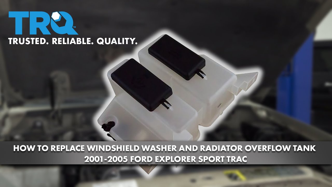 How to Replace Windshield Washer Bottle Radiator Overflow Tank 2001