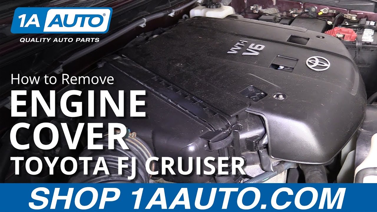 How to Remove Engine Cover 0714 Toyota FJ Cruiser 1A Auto