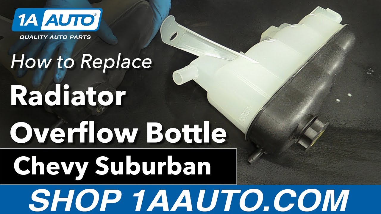 How to Replace Radiator Overflow Bottle 0714 Chevy Suburban 1A Auto