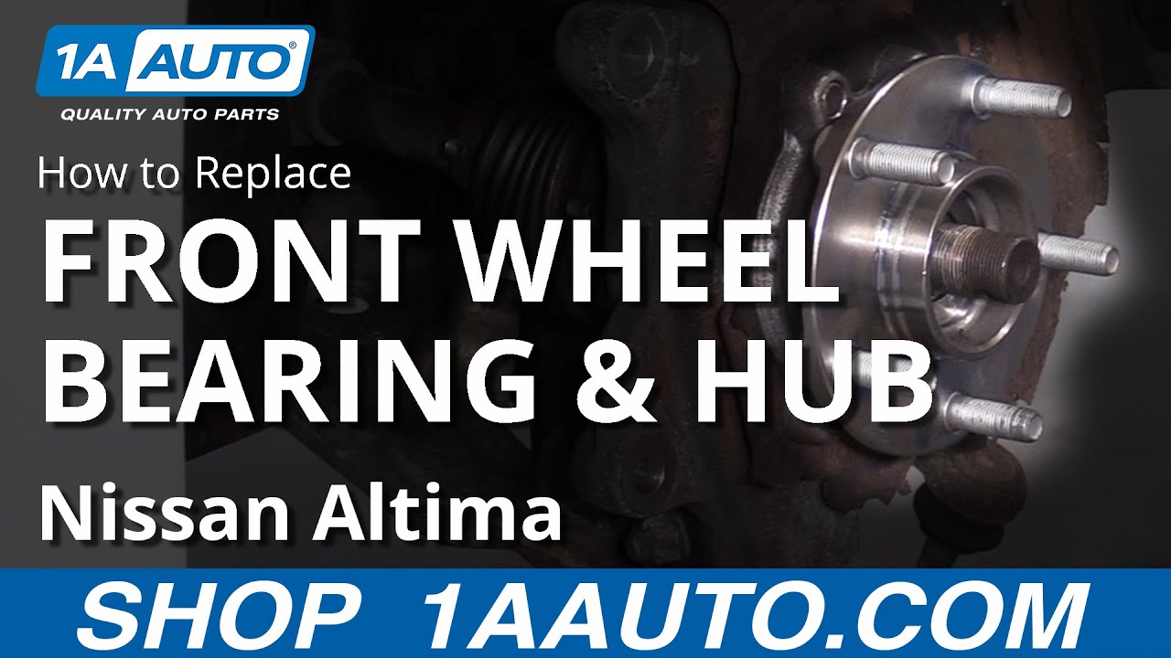 How to Replace Front Wheel Bearing 200713 Nissan Altima 1A Auto