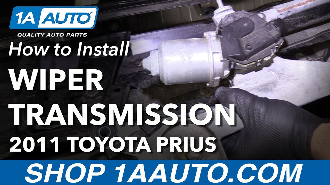 How to Replace Windshield Wiper Transmission 1015 Toyota Prius 1A Auto
