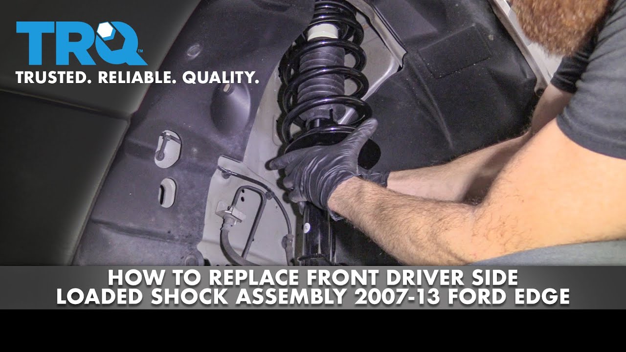 How to Replace Front Driver Side Loaded Shock Assembly 200714 Ford Edge 1A Auto