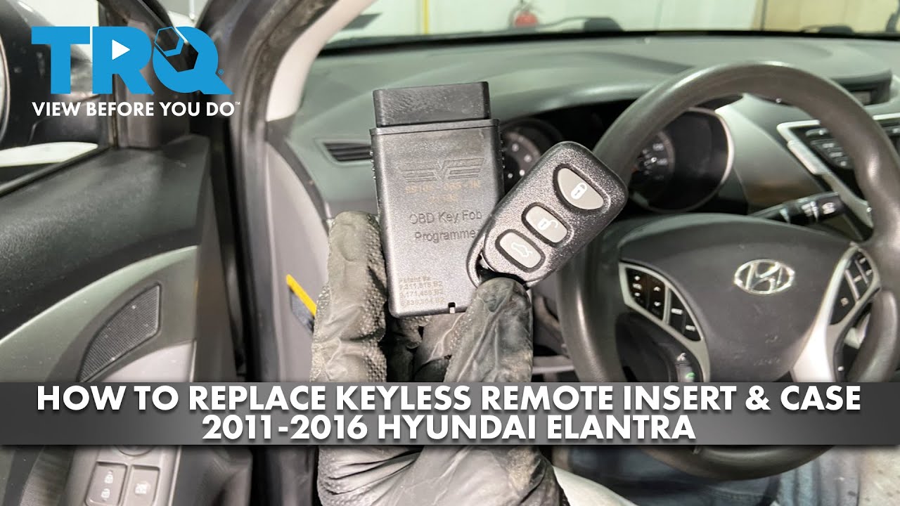 How to Replace Keyless Remote Insert Case 20112016 Hyundai Elantra