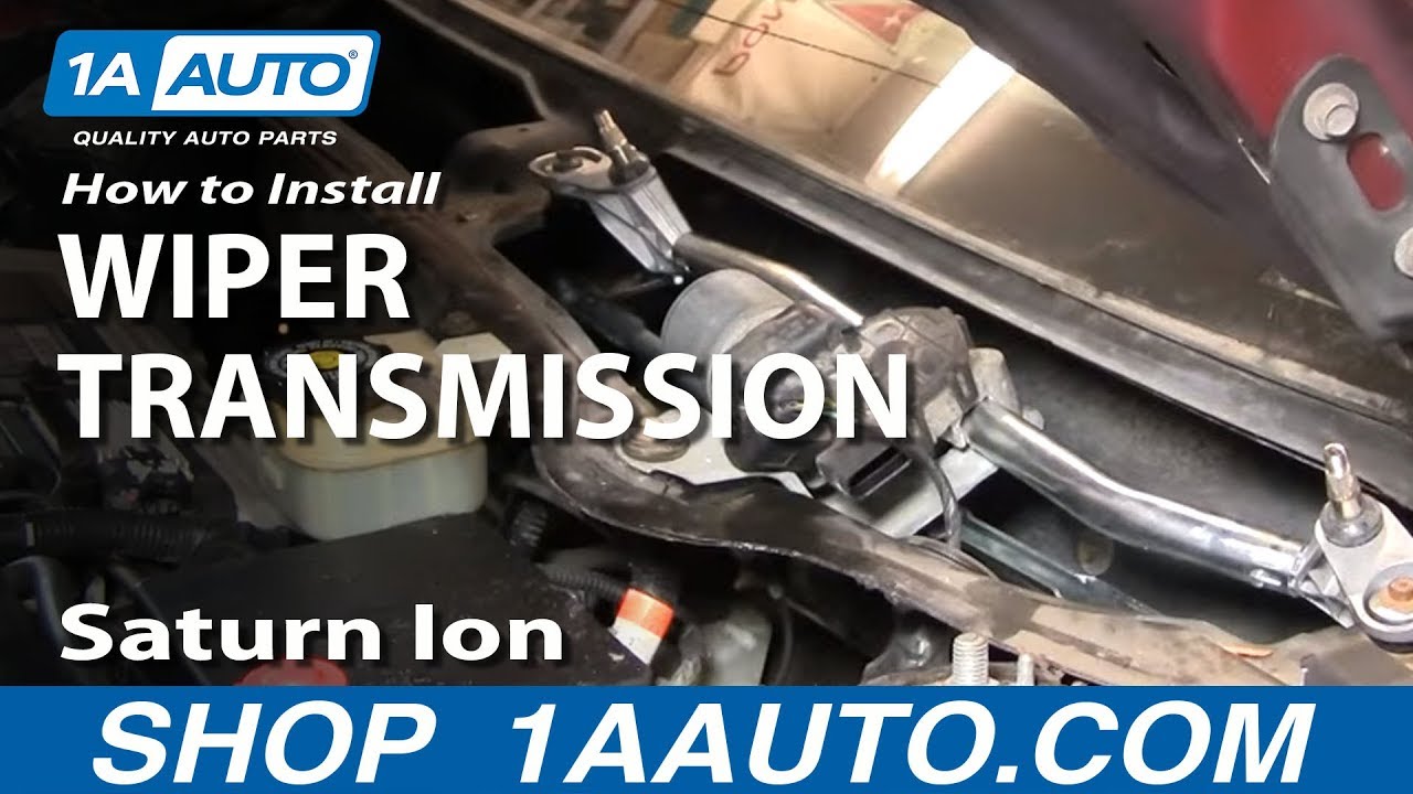 How To Replace Windshield Wiper Transmission 200307 Saturn Ion 1A Auto