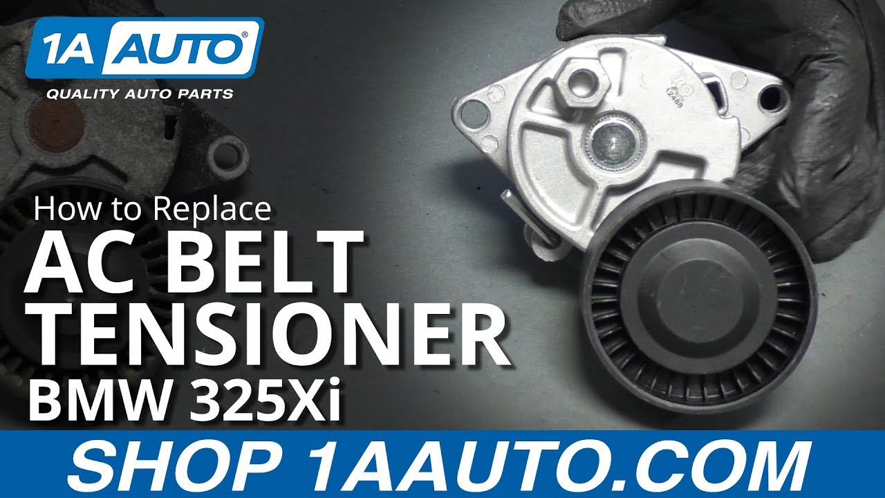 How to Replace AC Belt Tensioner 200103 BMW 325Xi 1A Auto