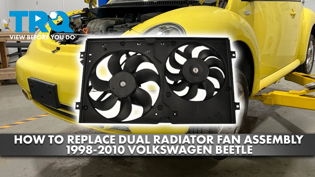 How to Replace Radiator Dual Cooling Fan Assembly 1998-2010 Volkswagen
