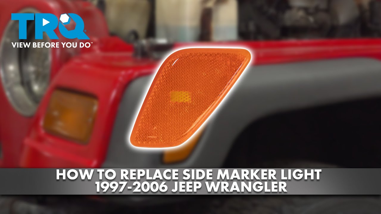 How to Replace Side Marker Light 19972006 Jeep Wrangler 1A Auto