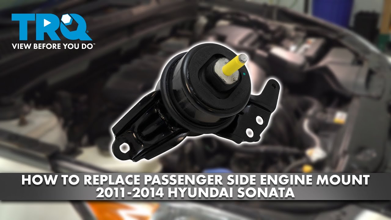 How to Replace Passenger Side Engine Mount 2011-2014 Hyundai Sonata ...