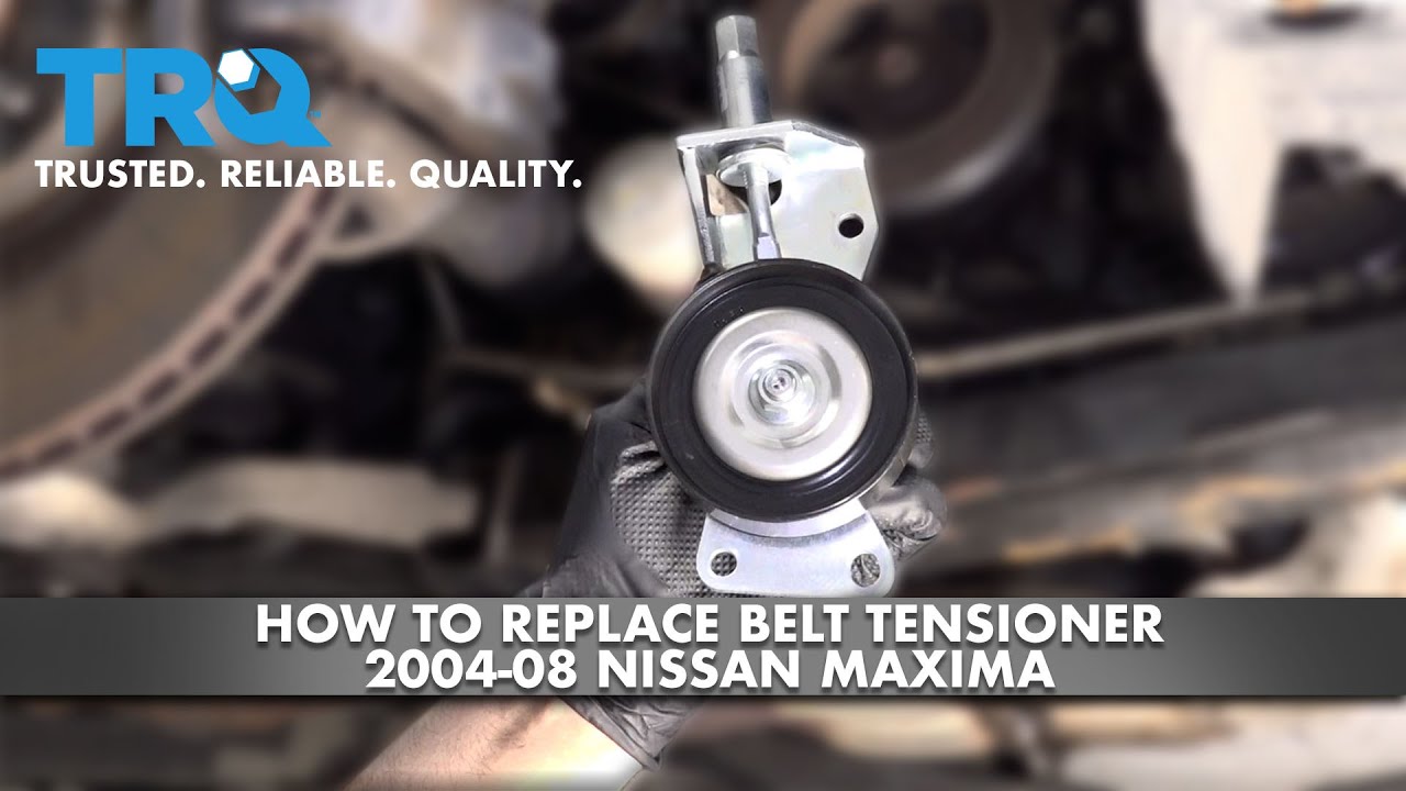 How To Replace Serpentine Belt Tensioner 200408 Nissan Maxima 1A Auto