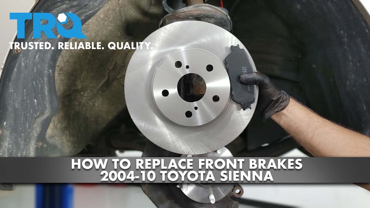 How To Replace Front Brakes 200410 Toyota Sienna 1A Auto