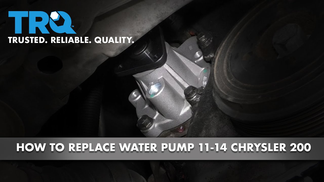 How to Replace Water Pump 201117 Chrysler 200 1A Auto