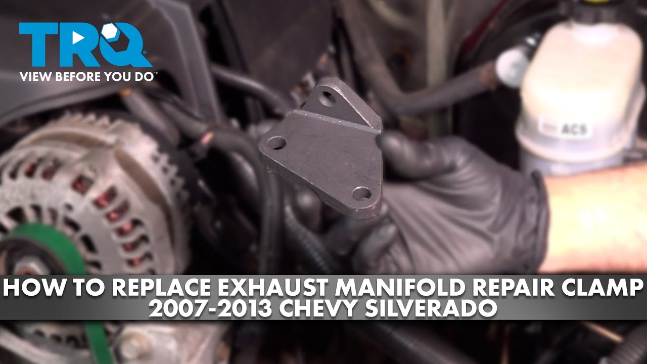 How to Replace Exhaust Manifold Repair Clamp 20072013 Chevy Silverado