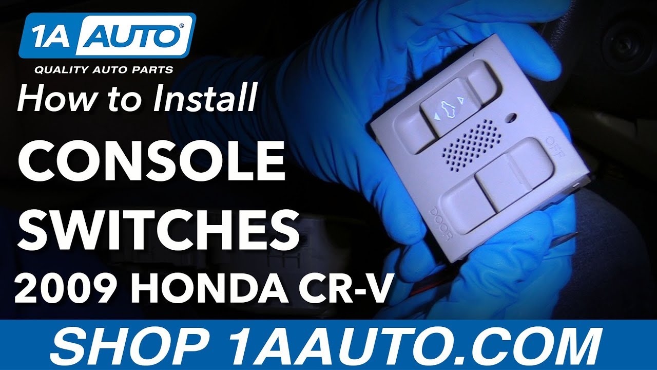 How to Replace Overhead Console Sunroof and Light Switches 0711 Honda