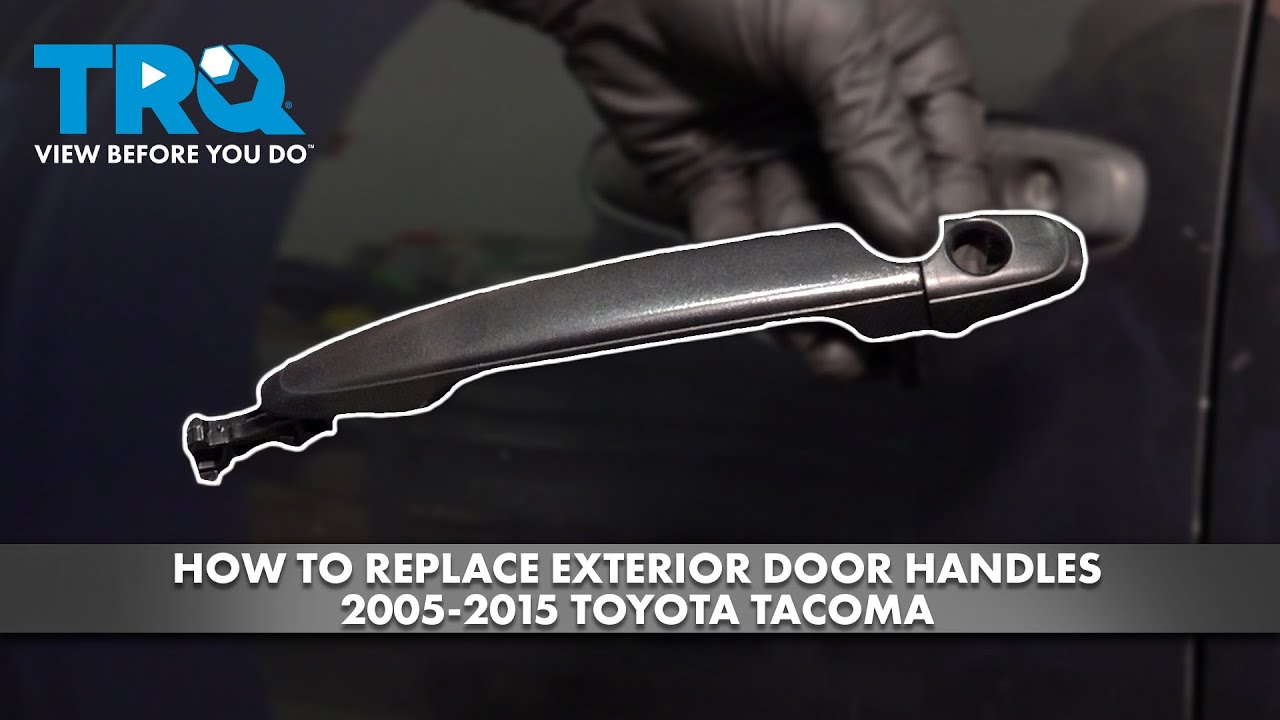 How to Replace Exterior Door Handles 20052015 Toyota 1A Auto