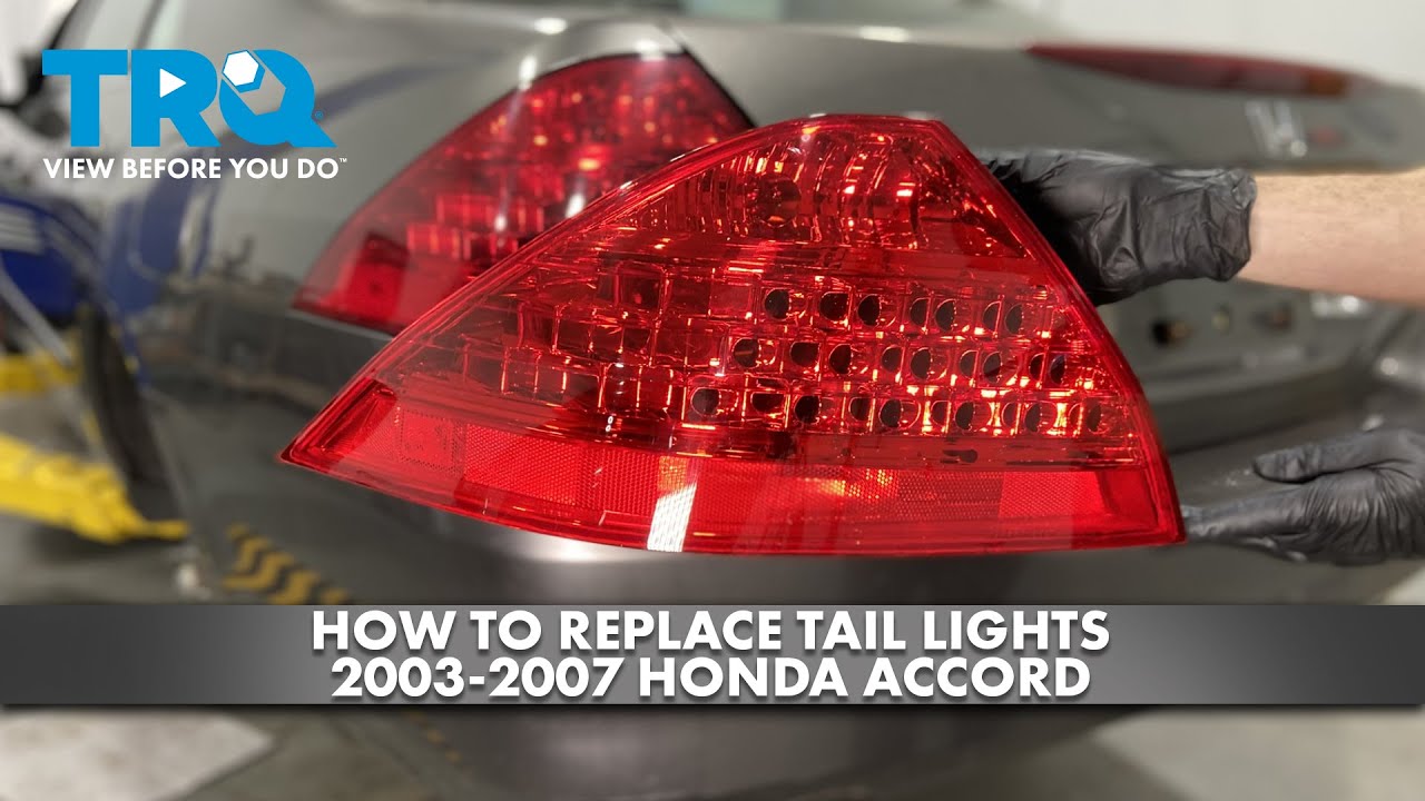How to Replace Tail Lights 20032007 Honda Accord 1A Auto