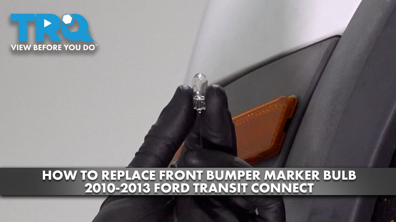 How to Replace Front Bumper Marker Light Bulb 20102013 Ford Transit