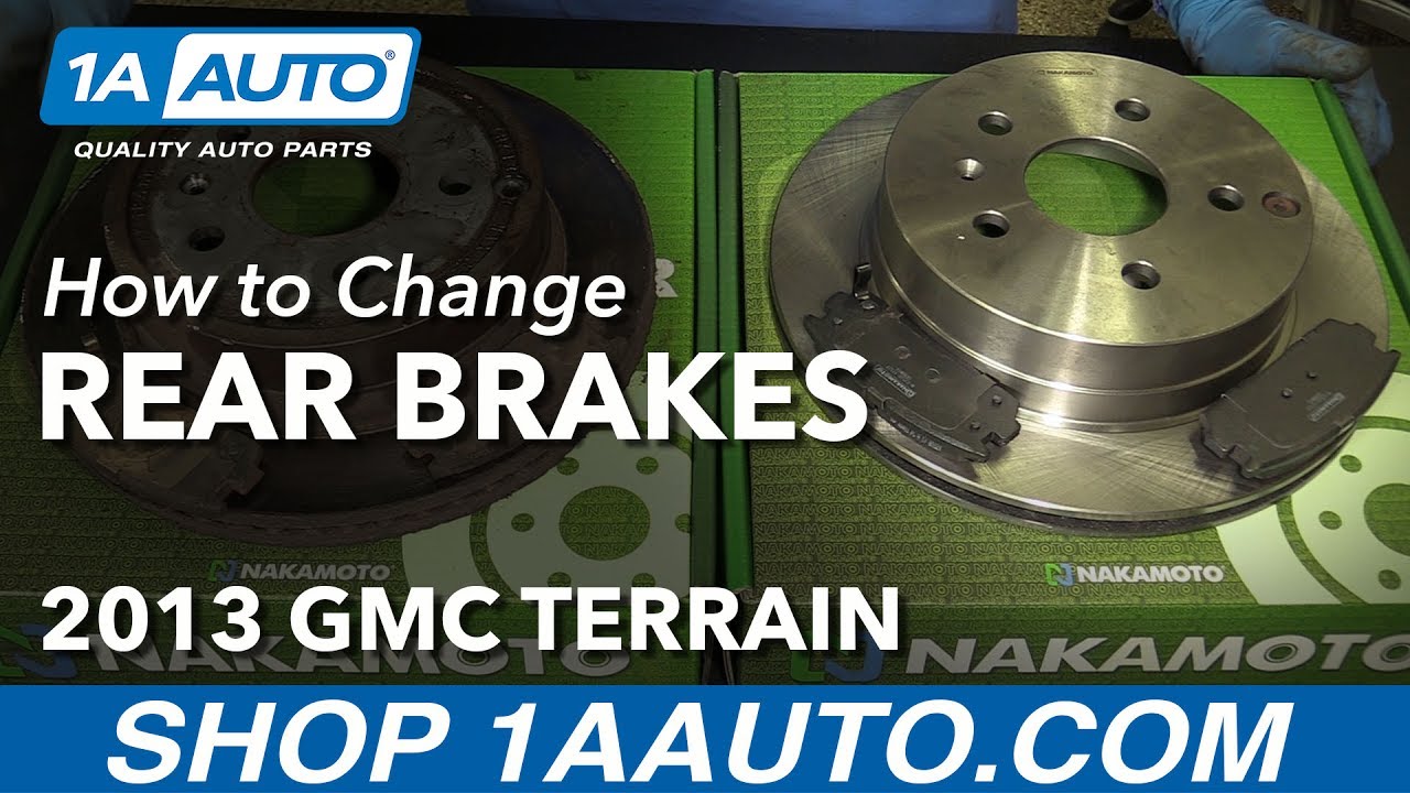How to Replace Rear Brake Pads and Rotors 2010-16 GMC Terrain