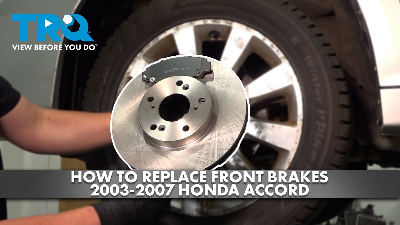 How to Replace Front Brakes 2003-2007 Honda Accord | 1A Auto