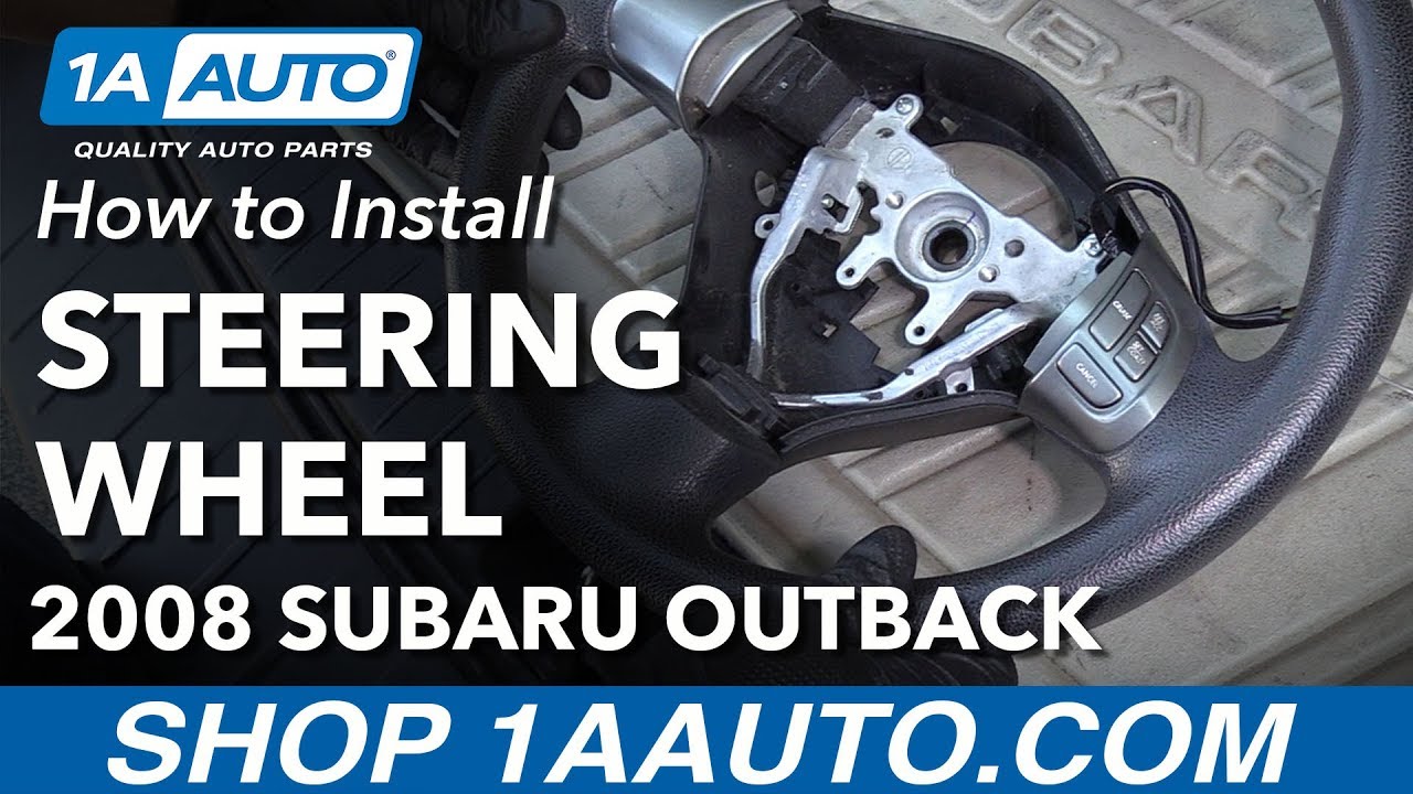 How to Remove Steering Wheel 0409 Subaru Outback 1A Auto