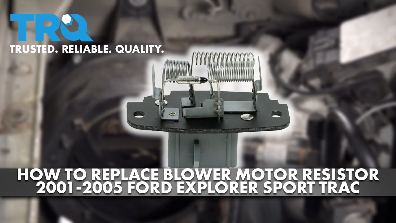 How to Replace Blower Motor Resistor 2001-2005 Ford Explorer Sport Trac ...