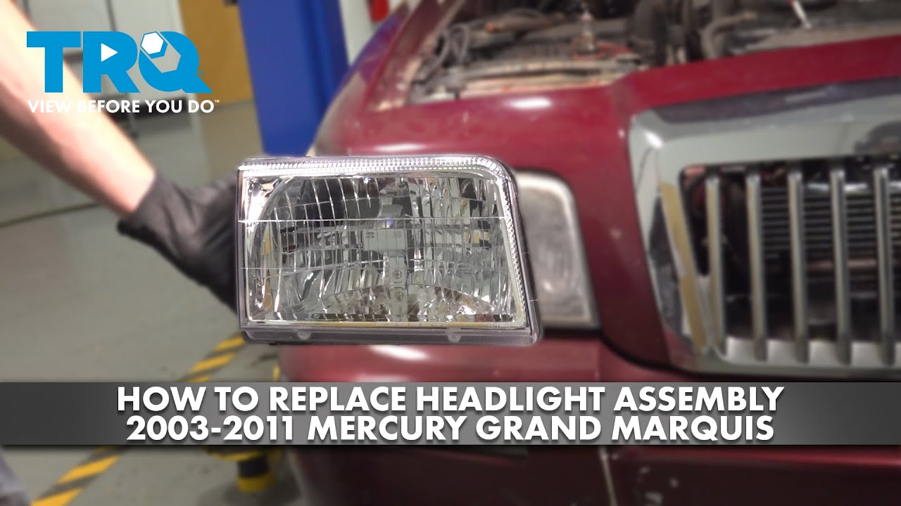 How To Replace Headlight Assembly 2003 2011 Mercury Grand Marquis 1A Auto