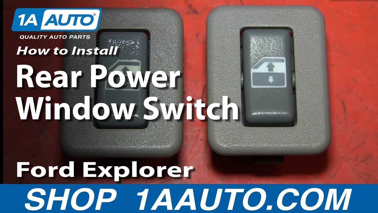 How To Install Replace Rear Power Window Switch 200205 Ford Explorer