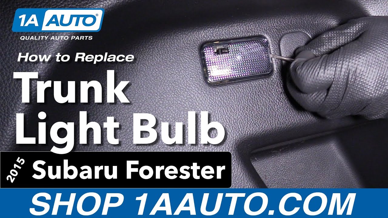 How to Replace Trunk Light Bulb 201318 Subaru Forester 1A Auto