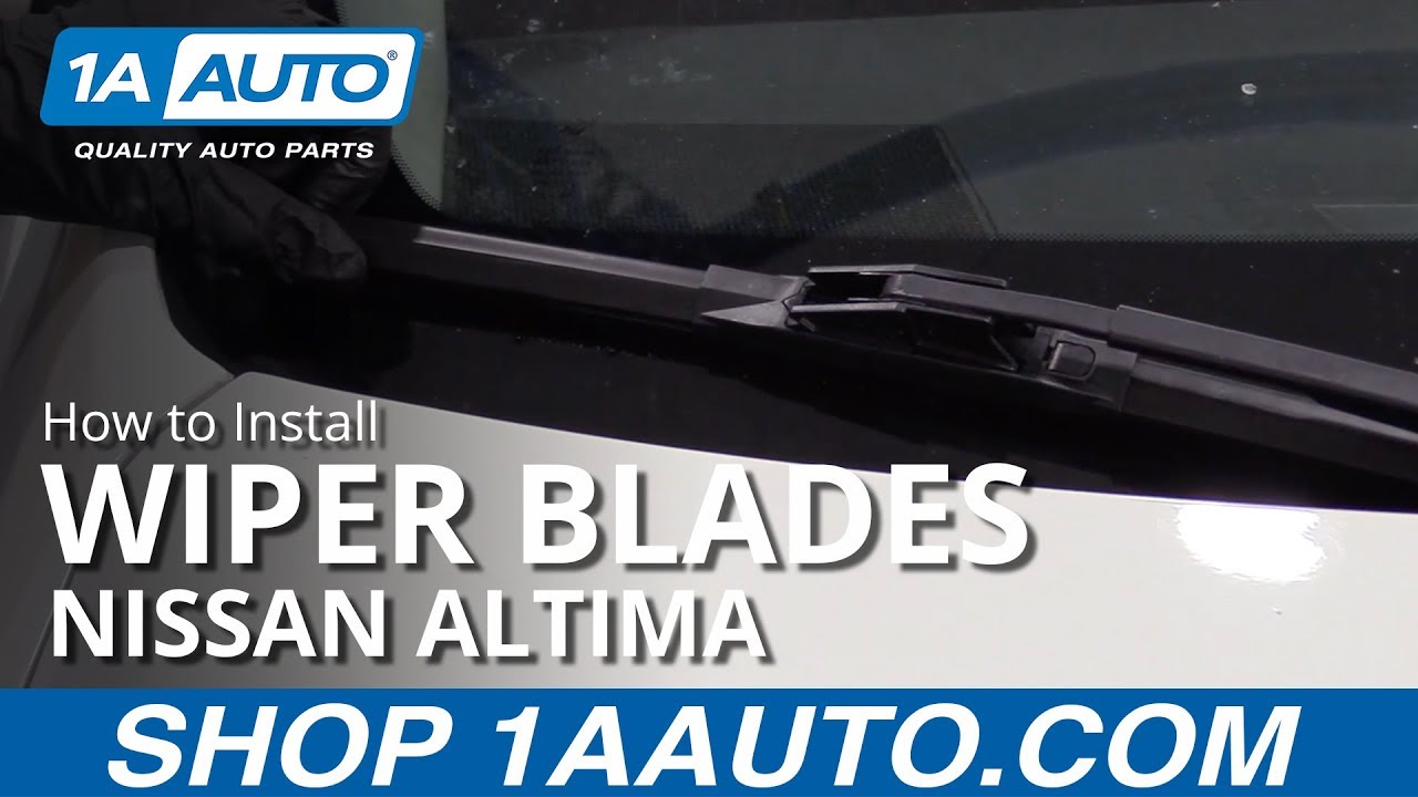 How to Replace Windshield Wipers 0212 Nissan Altima 1A Auto