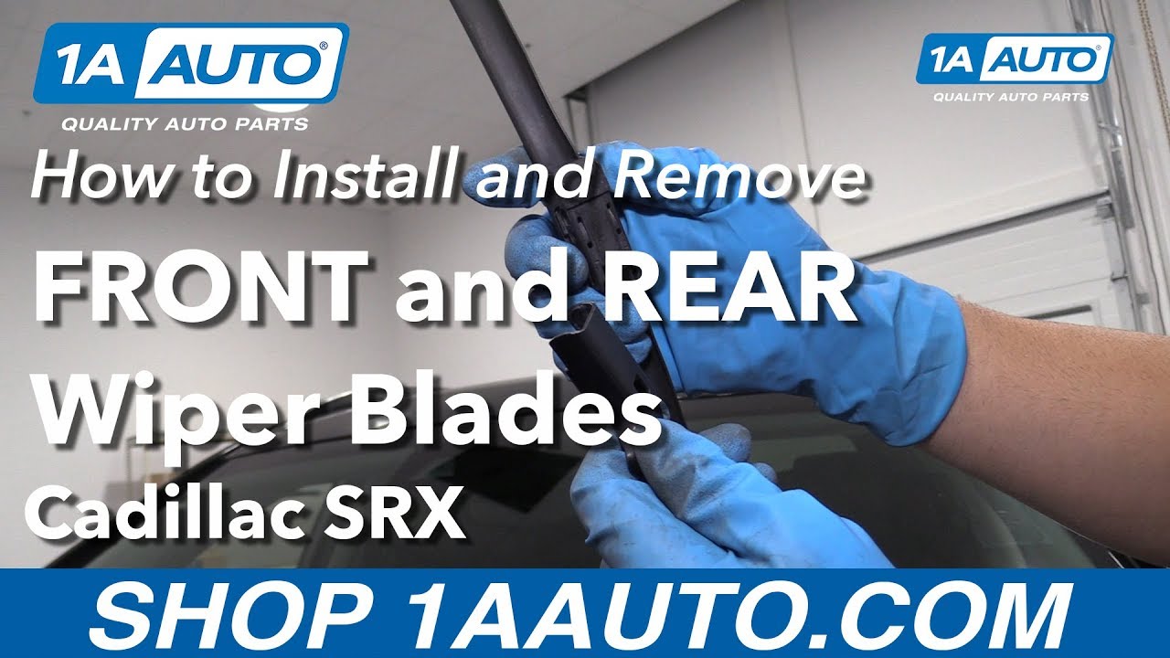 How to Replace Front Rear Wiper Blades 201016 Cadillac SRX 1A Auto