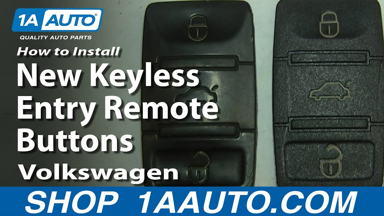 Replacement Keyless Entry Remote Flip Key Fob fits 1998 1999 2000 2001 VW Beetle, Golf, Jetta, Passat (HLO1J0959753F