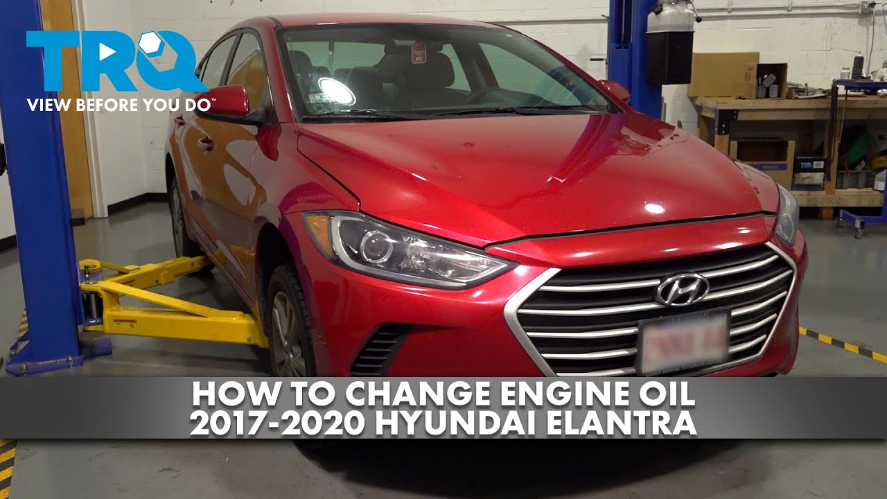 How to Change Engine Oil 2017-2020 Hyundai Elantra | 1A Auto