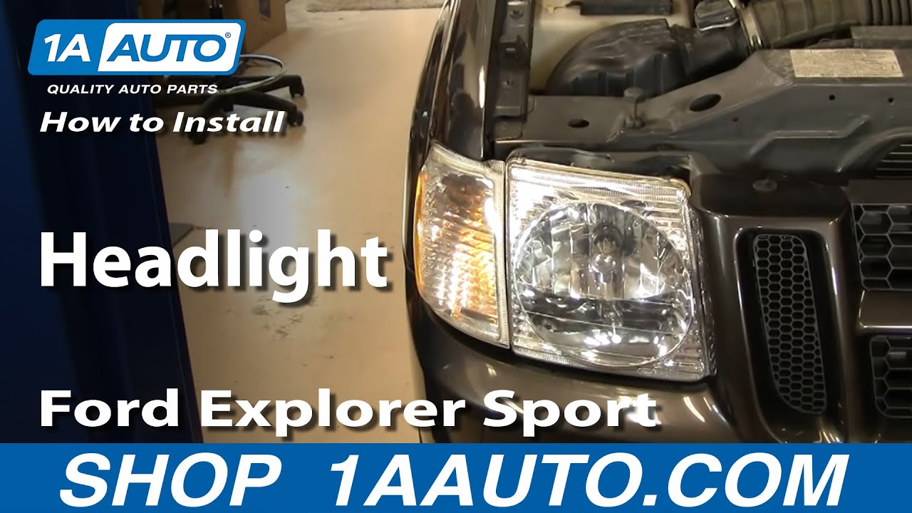 How To Replace Headlight 01 05 Ford Explorer Sport Trac 1a Auto