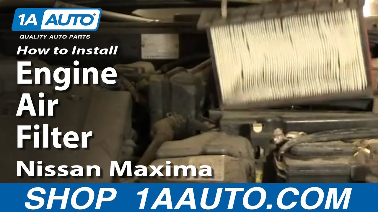 How to Replace Engine Air Filter 1981-2018 Nissan Maxima ... 2001 infiniti i30 fuel filter diagram 