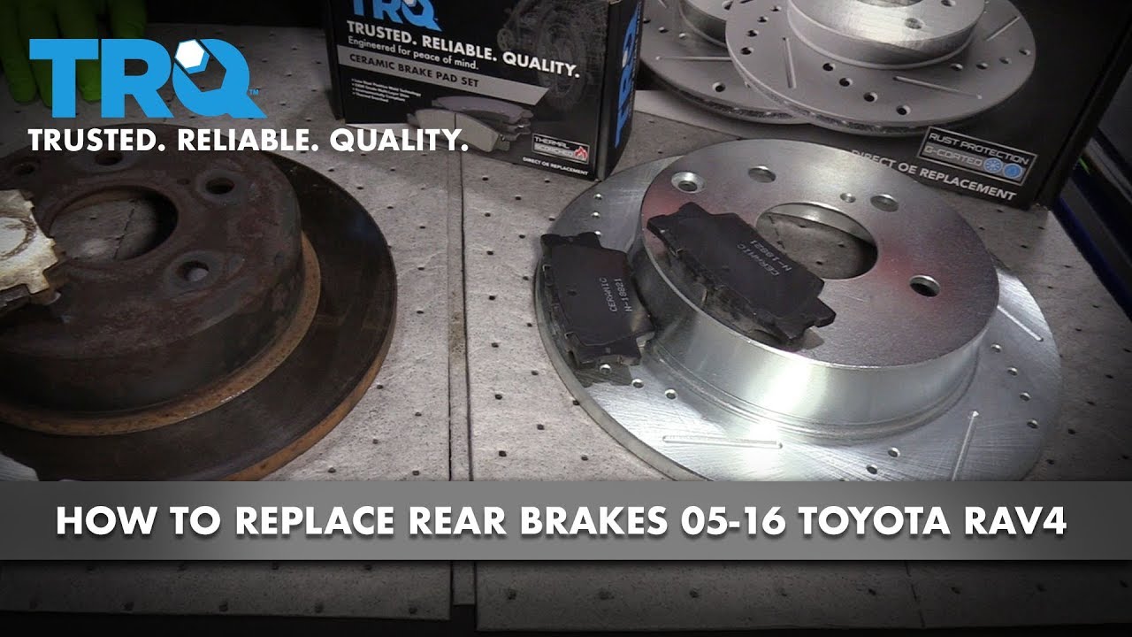 How to Replace Rear Brakes 2005-16 Toyota Rav4 | 1A Auto