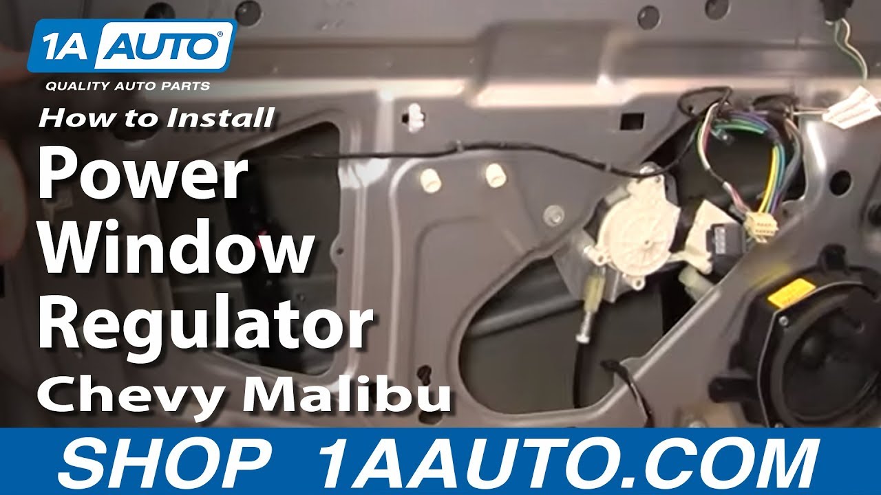 How to Replace Window Regulator 200408 Chevy Malibu 1A Auto