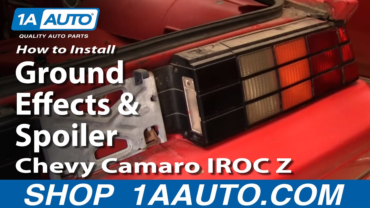 82 92 Camaro Rear Spoiler - Ishaan Nicholson