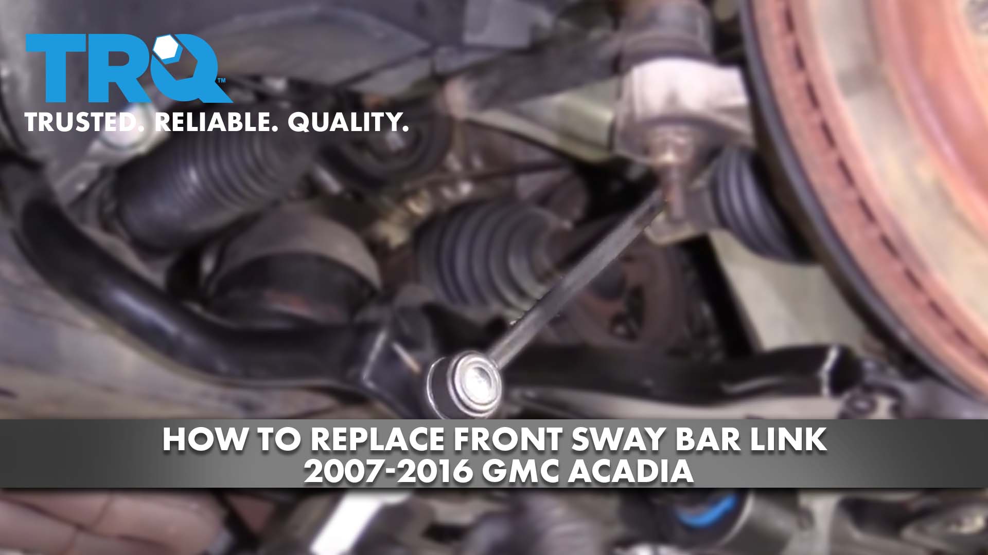 How To Replace Front Sway Bar Link 200716 GMC Acadia 1A Auto