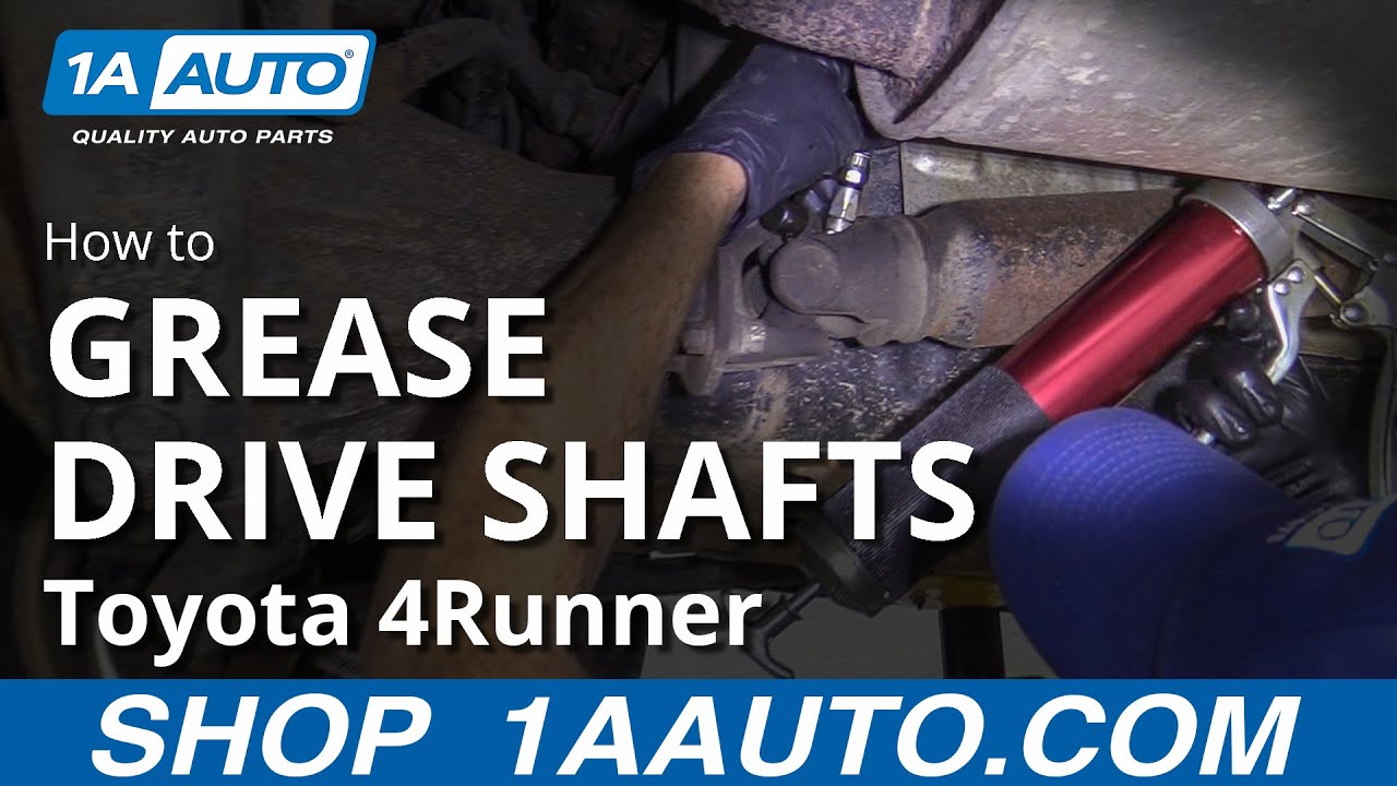 How To Grease Drive Shafts 0309 Toyota 4Runner 1A Auto