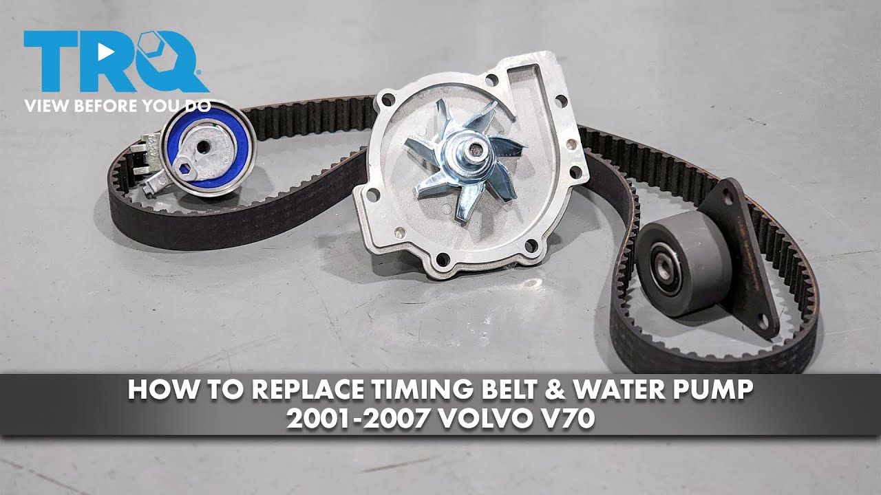 How to Replace Timing Belt Water Pump 20012007 Volvo V70 1A Auto