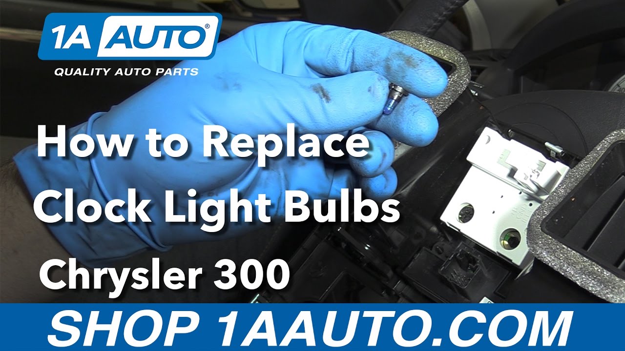 How to Replace Clock Light Bulbs 200510 Chrysler 300 1A Auto
