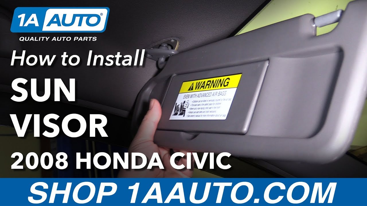 How to Replace Sun Visor Drivers Side 200608 Honda Civic 1A Auto
