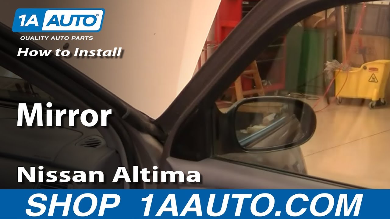 How To Install and Replace Side Rear View Mirror 20002001 Nissan