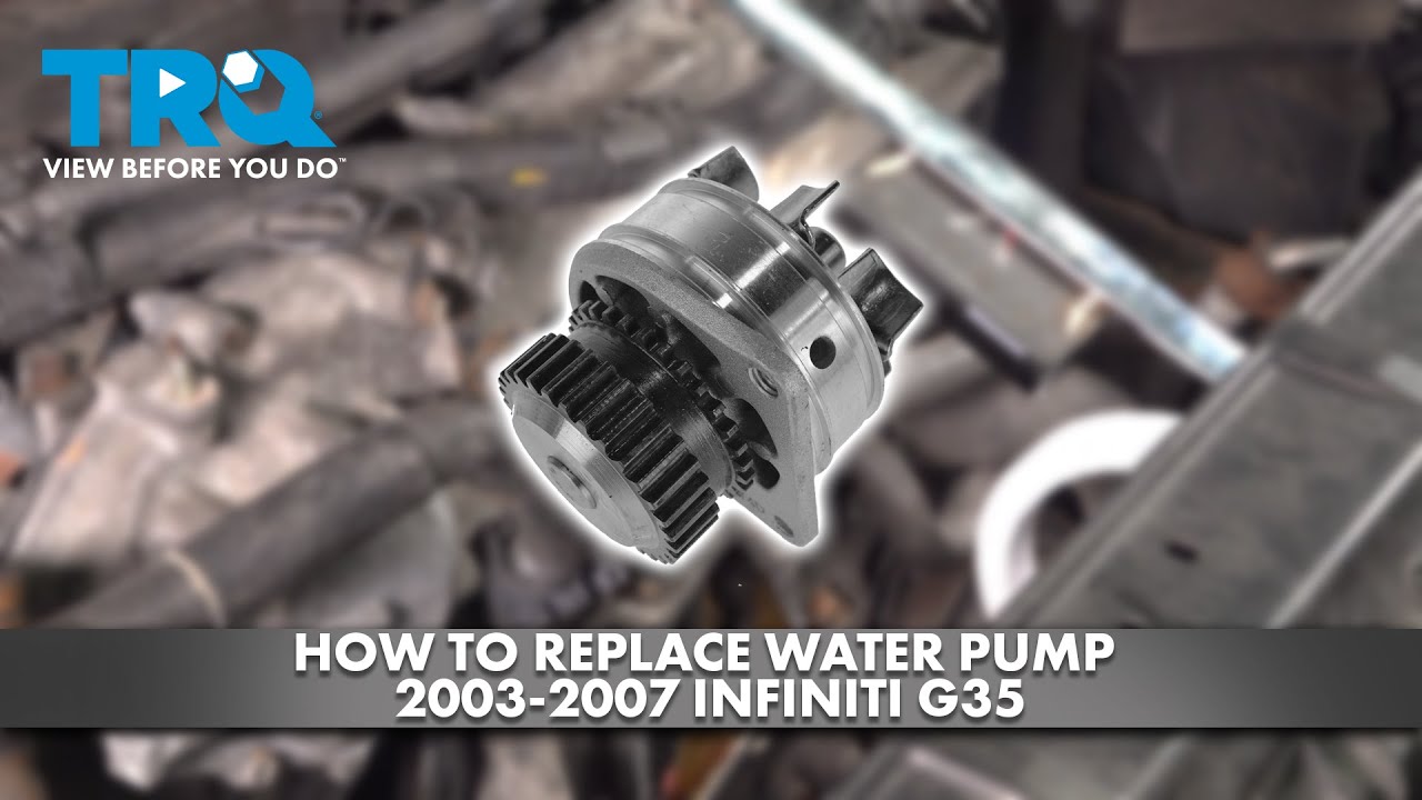 How to Replace Water Pump 20032007 Infiniti G35 1A Auto