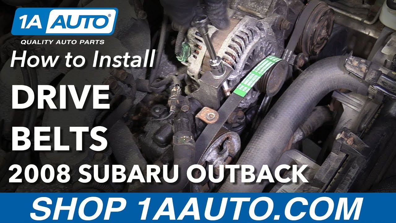 How to Replace Drive Belts 200409 Subaru Outback 1A Auto