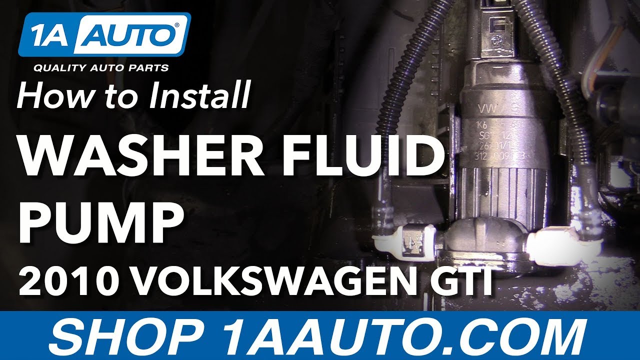 How to Replace Washer Fluid Pump 200610 Volkswagen GTI 1A Auto