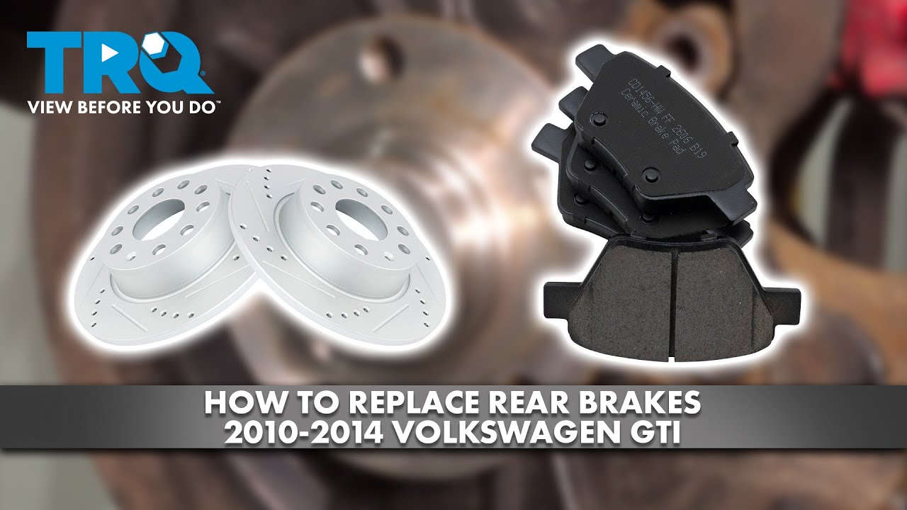 How to Replace Rear Brakes 2010-2014 Volkswagen GTI | 1A Auto